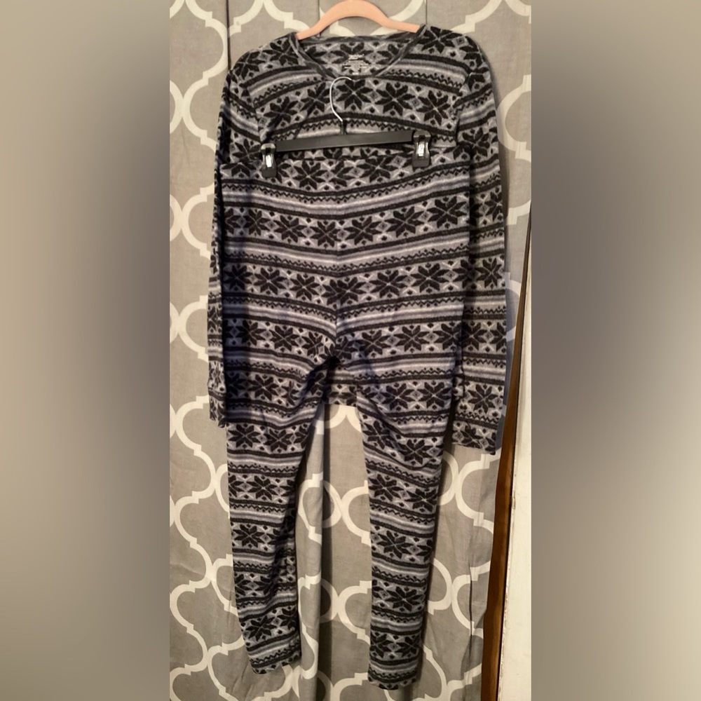 ClimateRight Fleece Snowflake Pajamas